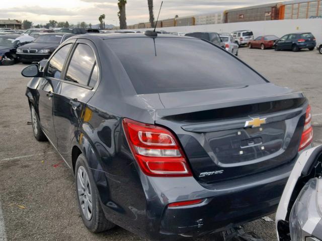 1G1JA5SG3H4164736 - 2017 CHEVROLET SONIC LS 黑色 照片 3