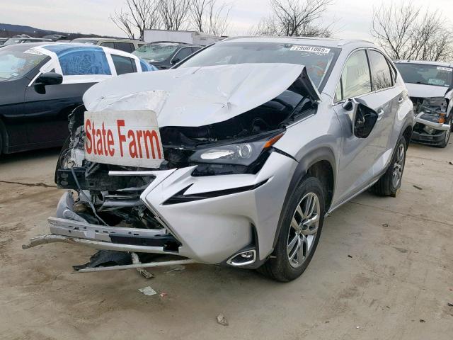 JTJYARBZ7F2011250 - 2015 LEXUS NX 200T SILVER photo 2