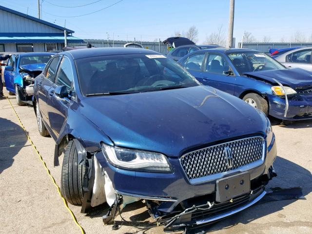 3LN6L5F94HR632995 - 2017 LINCOLN MKZ RESERV BLUE photo 1