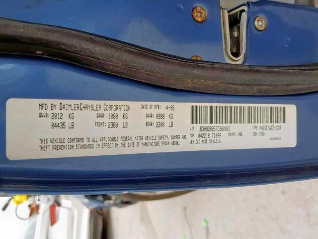 1B3HB28B57D560051 - 2007 DODGE CALIBER BLUE photo 10