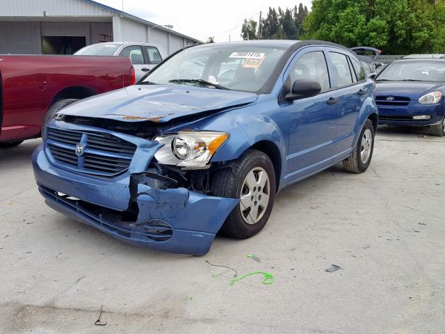 1B3HB28B57D560051 - 2007 DODGE CALIBER BLUE photo 2