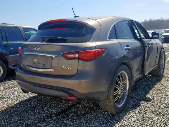 JNRAS18U29M100909 - 2009 INFINITI FX35 GRAY photo 4