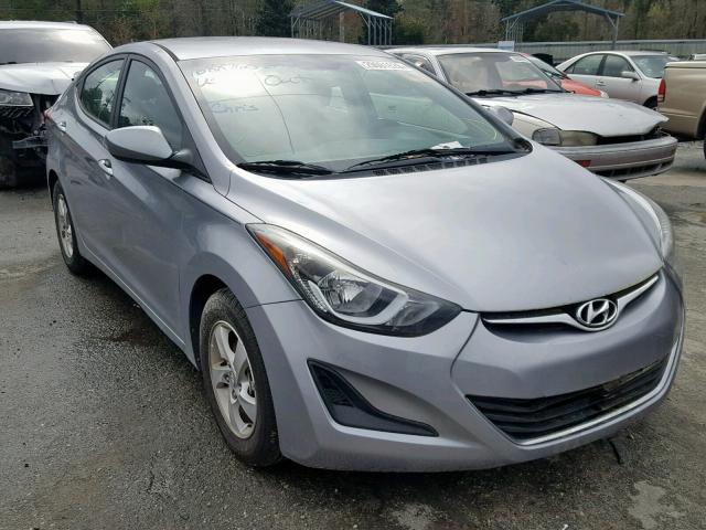 5NPDH4AE7FH581164 - 2015 HYUNDAI ELANTRA SE SILVER photo 1