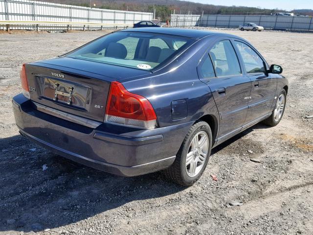 YV1RS592262556028 - 2006 VOLVO S60 2.5T BLUE photo 4