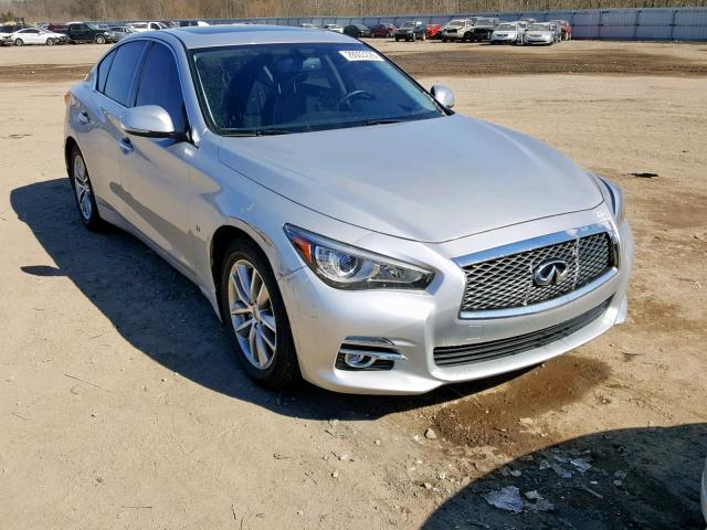 JN1BV7AR0EM707439 - 2014 INFINITI Q50 BASE GRAY photo 1