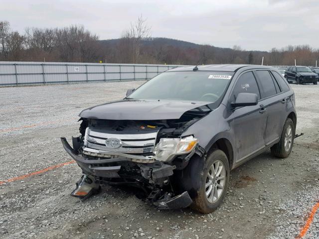 2FMDK3JC9ABA33709 - 2010 FORD EDGE SEL GRAY photo 2