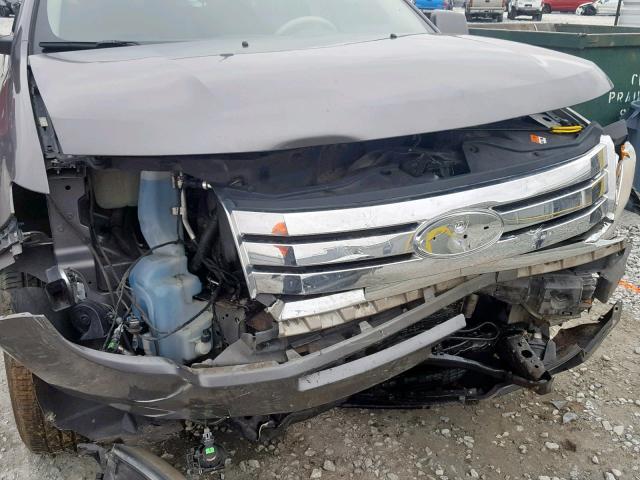 2FMDK3JC9ABA33709 - 2010 FORD EDGE SEL GRAY photo 9