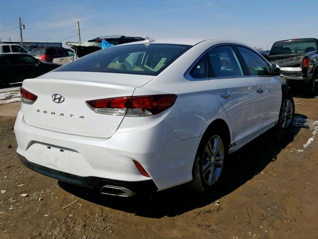 5NPE34AF1JH720614 - 2018 HYUNDAI SONATA SPO WHITE photo 4