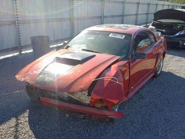 1FAFP42X8YF109327 - 2000 FORD MUSTANG GT RED photo 2