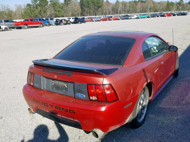 1FAFP42X8YF109327 - 2000 FORD MUSTANG GT RED photo 4