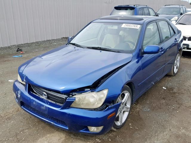 JTHBD182510026022 - 2001 LEXUS IS 300 BLUE photo 2