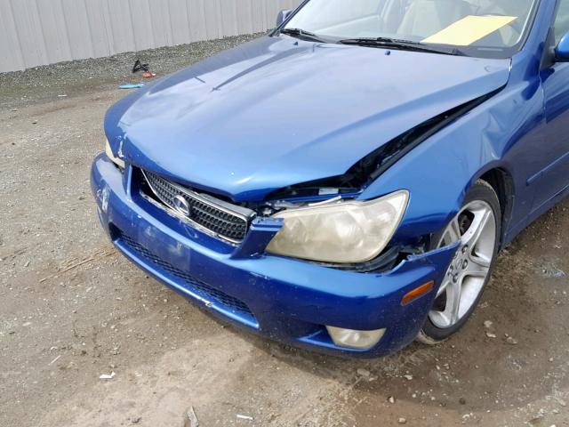 JTHBD182510026022 - 2001 LEXUS IS 300 BLUE photo 9