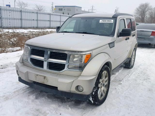 1D8GU28K18W274905 - 2008 DODGE NITRO SXT BEIGE photo 2