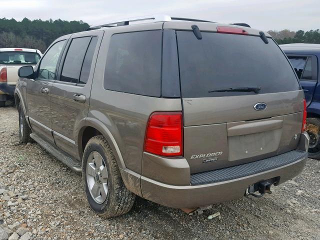 1FMDU65W43ZA05820 - 2003 FORD EXPLORER L BROWN photo 3