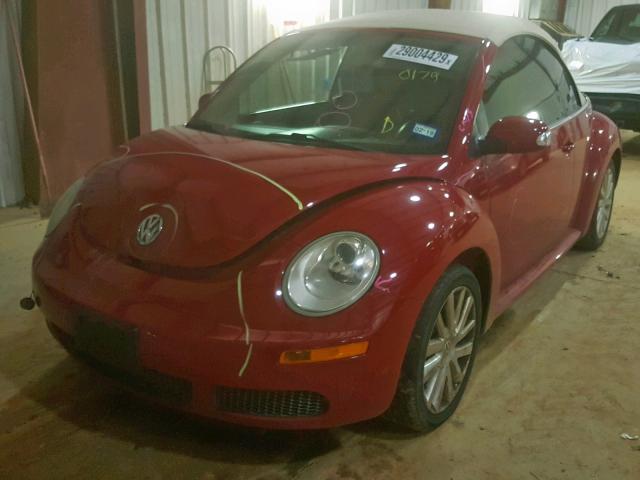 3VWRF31Y18M400179 - 2008 VOLKSWAGEN NEW BEETLE წითელი ფოტო 2