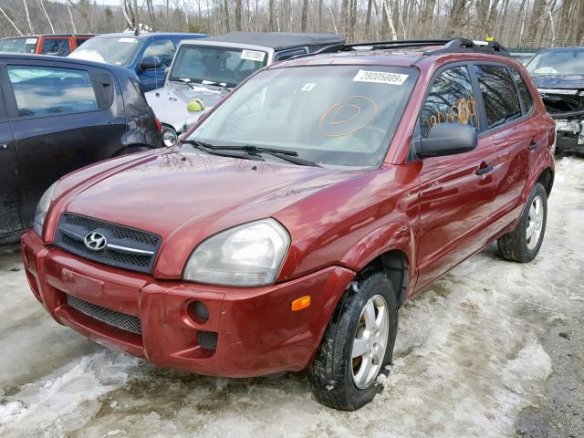 KM8JM12B46U315684 - 2006 HYUNDAI TUCSON GL MAROON photo 2