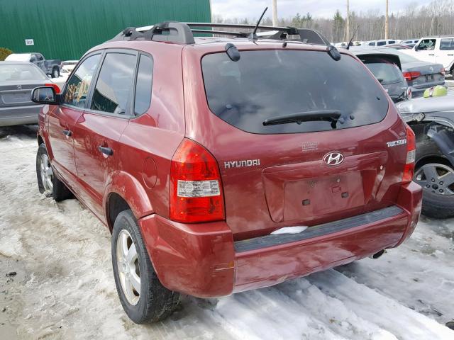 KM8JM12B46U315684 - 2006 HYUNDAI TUCSON GL MAROON photo 3