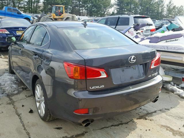 JTHCF5C26A5039412 - 2010 LEXUS IS 250 GRAY photo 3