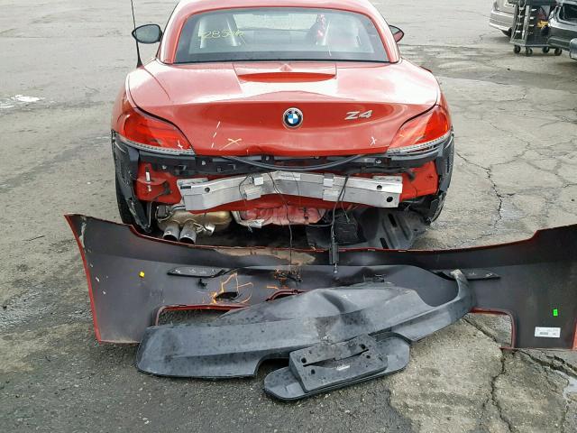 WBALL5C55GP557851 - 2016 BMW Z4 SDRIVE2 RED photo 9