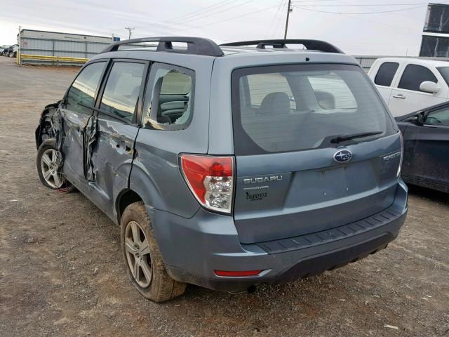 JF2SH6BC2AH789462 - 2010 SUBARU FORESTER X BLUE photo 3