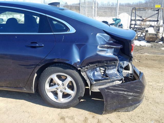 1G1ZB5ST6GF290024 - 2016 CHEVROLET MALIBU LS BLUE photo 9