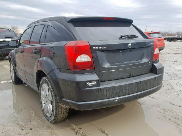 1B3HB48A69D163129 - 2009 DODGE CALIBER SX BLACK photo 3