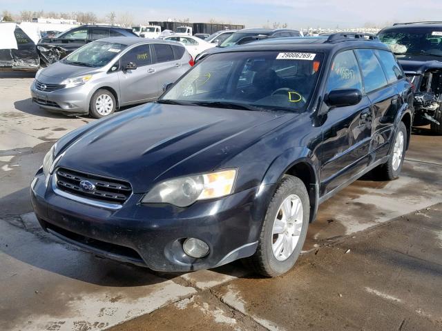 4S4BP62C057385066 - 2005 SUBARU LEGACY OUT BLACK photo 2