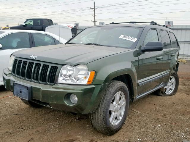 1J8GR48K97C525688 - 2007 JEEP GRAND CHER GREEN photo 2