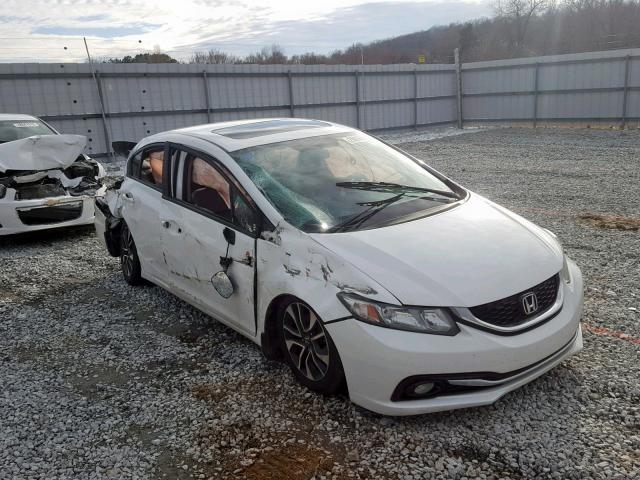 19XFB2F92DE013108 - 2013 HONDA CIVIC EXL WHITE photo 1