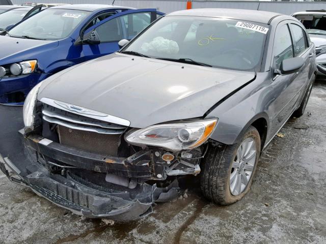 1C3CCBBB8DN761046 - 2013 CHRYSLER 200 TOURIN GRAY photo 2