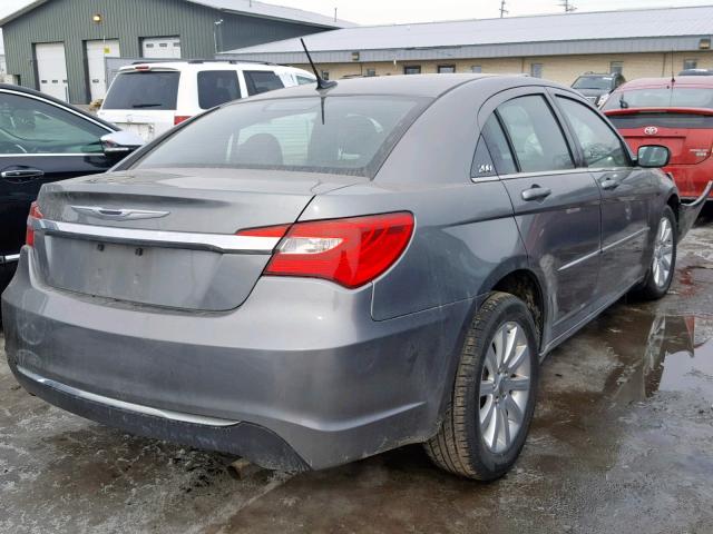 1C3CCBBB8DN761046 - 2013 CHRYSLER 200 TOURIN GRAY photo 4