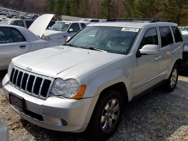 1J8HR58N18C156928 - 2008 JEEP GRAND CHER SILVER photo 2