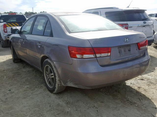 KMHET46C66A115531 - 2006 HYUNDAI SONATA GL GRAY photo 3