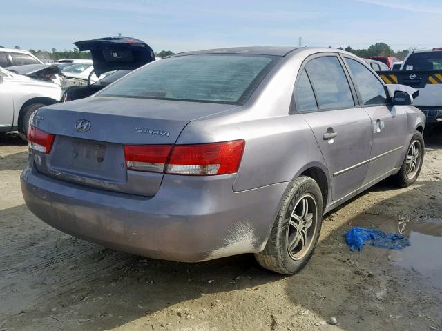 KMHET46C66A115531 - 2006 HYUNDAI SONATA GL GRAY photo 4