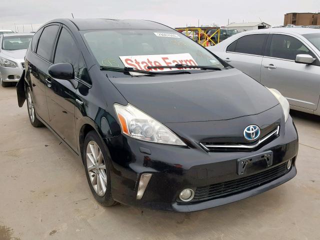 JTDZN3EU3C3024382 - 2012 TOYOTA PRIUS V BLACK photo 1