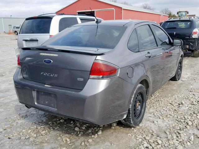 1FAHP3GN8AW123955 - 2010 FORD FOCUS SES GRAY photo 4