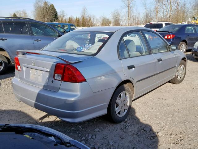 2HGES16384H545583 - 2004 HONDA CIVIC DX V SILVER photo 4