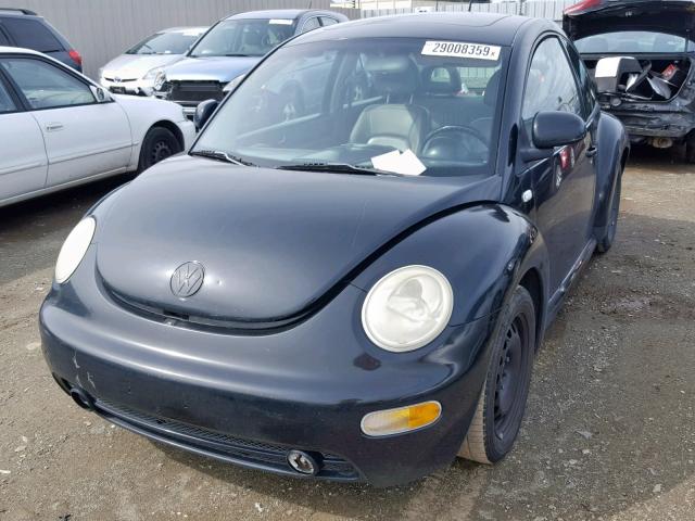 3VWCC21CXYM441651 - 2000 VOLKSWAGEN NEW BEETLE შავი ფოტო 2