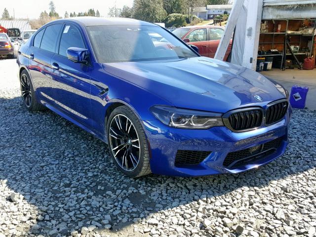 WBSJF0C54JB282264 - 2018 BMW M5 BLUE photo 1