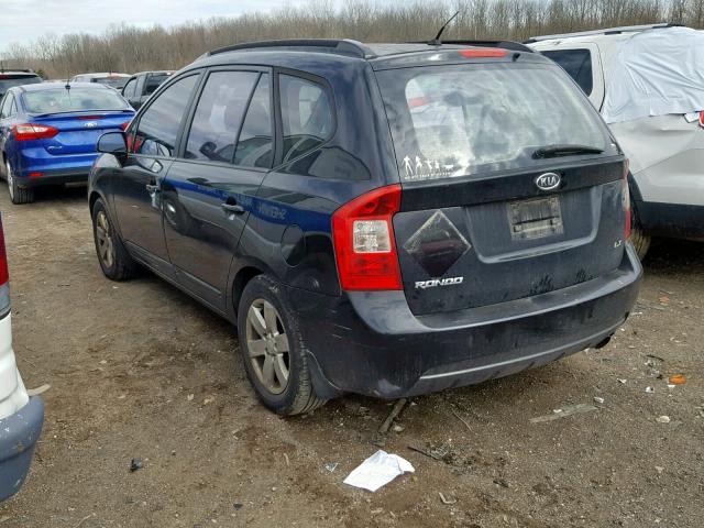 KNAFG525377047274 - 2007 KIA RONDO BASE BLACK photo 3