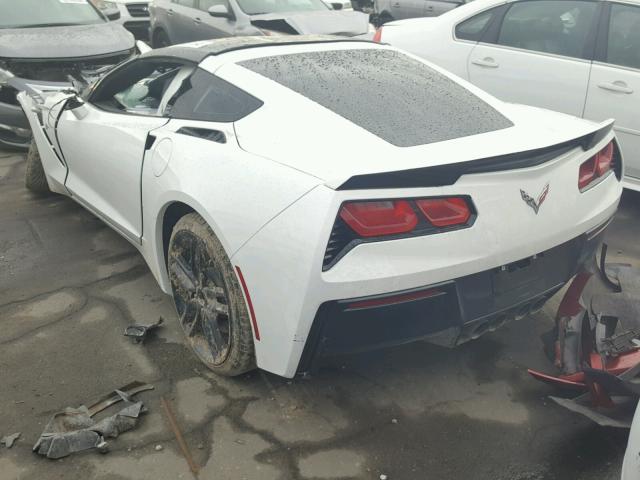 1G1YB2D75H5120528 - 2017 CHEVROLET CORVETTE S WHITE photo 3