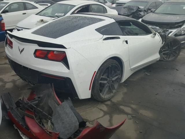 1G1YB2D75H5120528 - 2017 CHEVROLET CORVETTE S WHITE photo 4