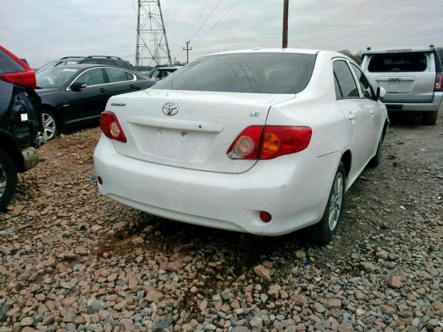 2T1BU4EE6AC306605 - 2010 TOYOTA COROLLA BA WHITE photo 4