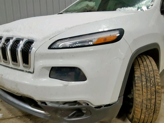 1C4PJLDS2EW256492 - 2014 JEEP CHEROKEE L WHITE photo 9