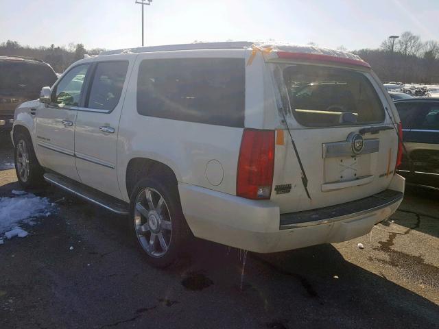 1GYS4HEF7BR129869 - 2011 CADILLAC ESCALADE E WHITE photo 3