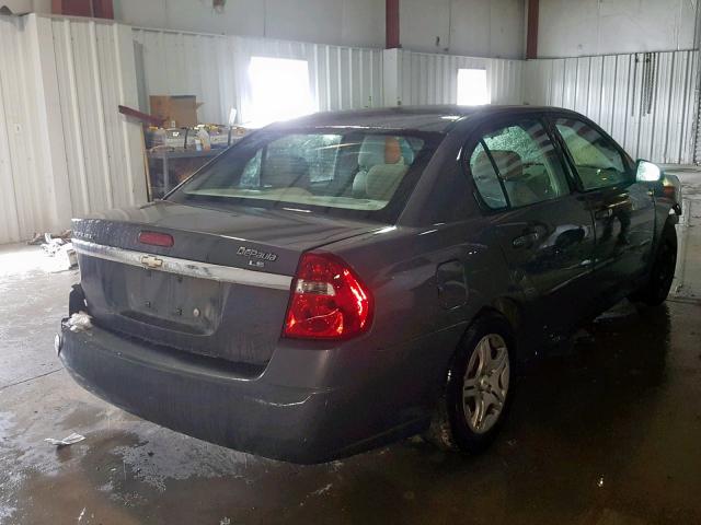 1G1ZS58F87F220882 - 2007 CHEVROLET MALIBU LS GRAY photo 4