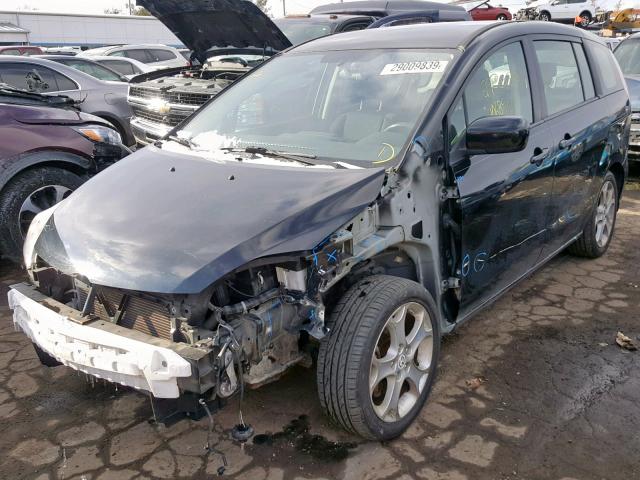 JM1CR2W39A0379663 - 2010 MAZDA 5 BLACK photo 2