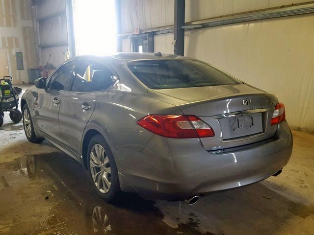 JN1EY1AP8CM910639 - 2012 INFINITI M35H GRAY photo 3