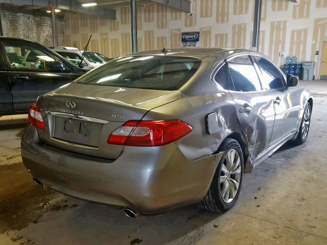 JN1EY1AP8CM910639 - 2012 INFINITI M35H GRAY photo 4