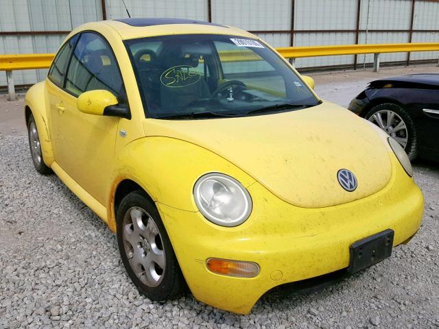 3VWCB21C02M405350 - 2002 VOLKSWAGEN NEW BEETLE YELLOW photo 1